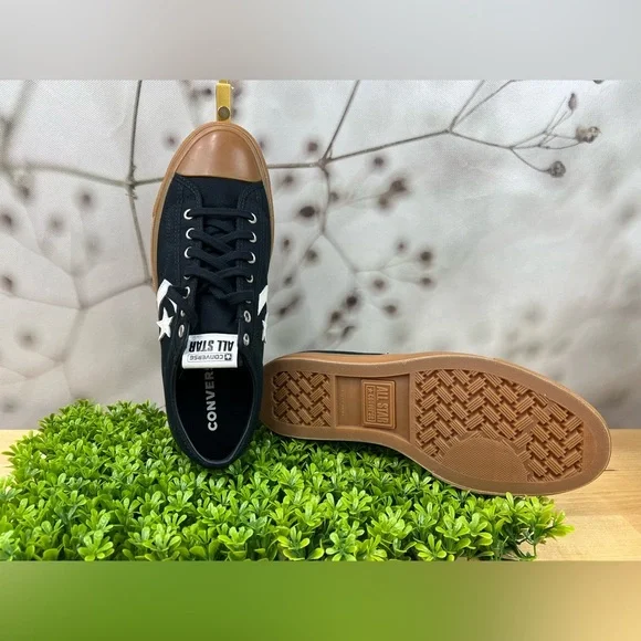 Converse Star Player 76 NEW Low Top Black Canvas Gum Sole Unisex 9.5M/11W - Picture 5 of 12